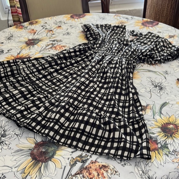 Terra & Sky Dresses & Skirts - Checked dress.  Size 14 W